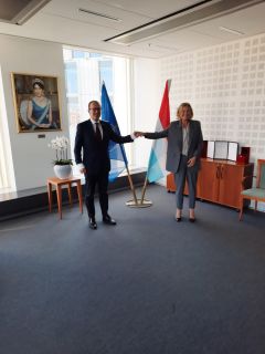 La ministre de la Santé Paulette Lenert et Dr Hans Kluge, directeur régional de l'OMS pour l'Europe