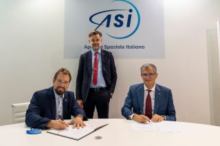 Signature d’un Memorandum of understanding (MoU) entre la Luxembourg Space Agency (LSA) avec l’Agence spatiale italienne (ASI) en présence de Franz Fayot
