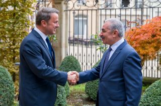 Le Premier ministre, ministre d’État, Xavier Bettel accueille Mohammad Shtayyeh, Premier ministre et ministre de l’Intérieur de la Palestine 
