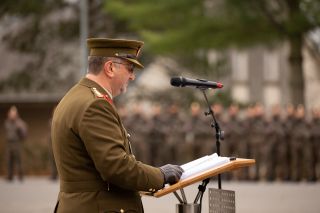Allocution du colonel Yves Kalmes, commandant des du Centre militaire à Diekirch.