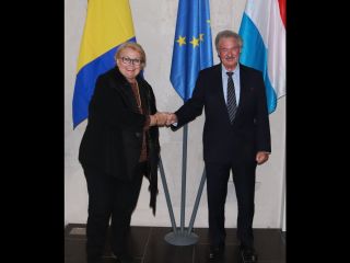(de g. à dr.) Jean Asselborn, ministre des Affaires étrangères et européennes; Bisera Turković, ministre des Affaires étrangères de Bosnie-Herzégovine