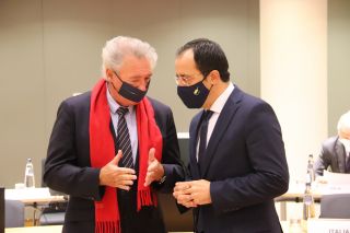 Jean Asselborn avec Nikos Christodoulidis, ministre des Affaires étrangères de la République de Chypre