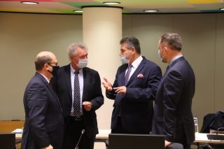 Jean Asselborn avec (à droite) Maroš Šefčovič, Vice-président de la Commission européenne chargé des Relations interinstitutionnelles et de la Prospective