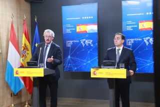 Jean Asselborn, ministre des Affaires étrangères et européennes ; José Manuel Albares Bueno, ministre des Affaires étrangères, de l’Union européenne et de la Coopération du Royaume d’Espagne
