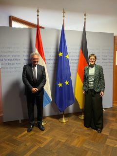 Jean Asselborn, ministre des Affaires étrangères et européennes ; Anna Lührmann, ministre adjointe chargée des Affaires européennes de l’Allemagne