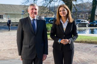 François Bausch avec Ángela María Orozco Gómez, ministre des Transports de la république de Colombie