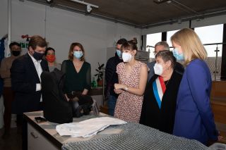 Taina Bofferding visite le Luxembourg Science Center à Differdange