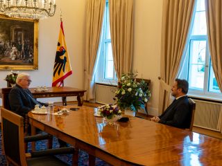 Entrevue de Xavier Bettel avec Frank-Walter Steinmeier, président de la république fédérale d'Allemagne