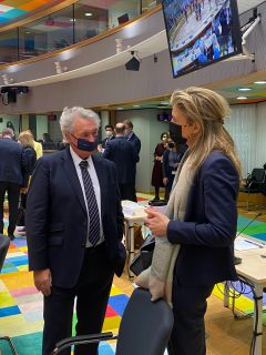Jean Asselborn, ministre des Affaires étrangères et européennes et Annelies Verlinden, ministre de l’Intérieur du Royaume de Belgique