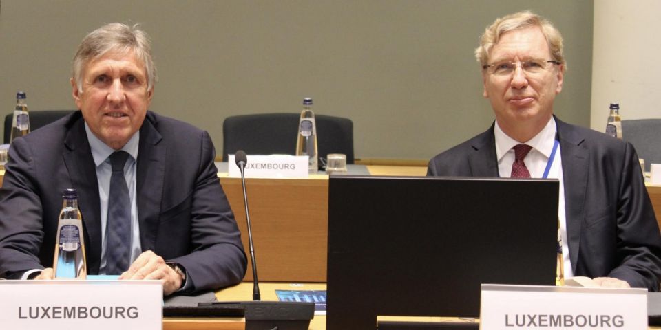 François Bausch avec  Georges Friden, représentant permanent du Luxembourg auprès de l'Union européenne