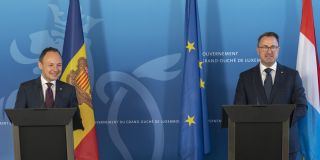 Conférence de presse conjointe de Xavier Bettel et du chef du gouvernement de la principauté d'Andorre, Xavier Espot Zamora