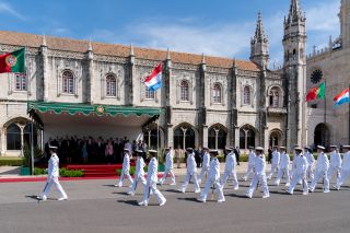 11.05. - Parade of the guard of honour in front of the official gallery