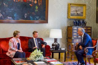 10.05 - Treffen zwischen dem großherzoglichen Paar und Marcelo Rebelo de Sousa, dem Präsidenten der Portugiesischen Republik