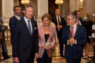 11.05. - Lisbon City Hall - Reception of TT.RR.HH the Grand Duke and Grand Duchess by the Mayor of Lisbon, Carlos Moedas