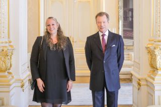 Leave-taking audience with HRH the Grand Duke for the departing Minister for the Environment, Climate and Sustainable Development, Carole Dieschbourg