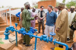 Village de Simiri – Visite du système d’adduction d’eau potable (AEP)