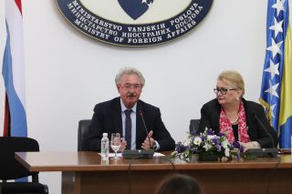 Jean Asselborn ; Bisera Turkovic, Vice-première ministre, ministre des Affaires étrangères de la Bosnie-Herzégovine 