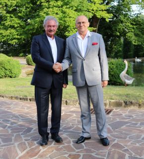 Jean Asselborn et Zbigniew Rau, ministre des Affaires étrangères de la Pologne