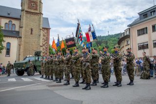 Cérémonie militaire à Diekirch à l'occasion de la célébration de la Fête Nationale