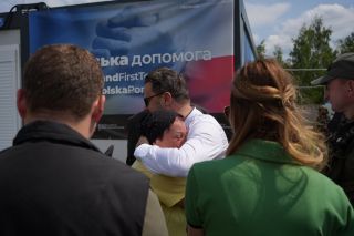 Visit to the town of Borodianka - a village of displaced persons