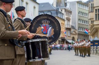Changing of the guard in front of the Grand Ducal Palace