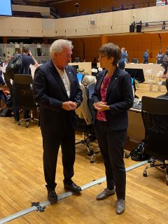 Jean Asselborn avec Anna Lührmann, ministre adjointe chargée des Affaires européennes de l’Allemagne