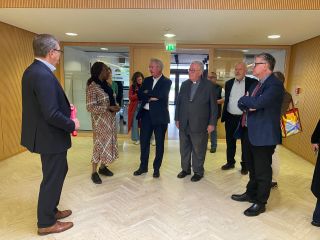 Visite de la nouvelle structure d'hébergement temporaire pour demandeurs de protection internationale à Luxembourg - Gasperich