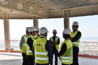 Visite du chantier de la tour Mohammed VI