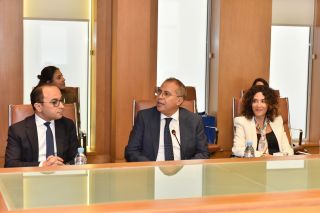 (de g. à dr.) Badr Alioua, président de la commission internationale de la CGEM ; Mohammed Fikrat, vice-preésident CGEM, n.c.