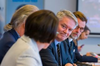 (fr. l. to r.) Yuriko Backes, Minister of Finance; Mathias Cormann, Secretary-General of the OECD ; Franz Fayot, Minister for Development Cooperation and Humanitarian Affairs, Minister of the Economy