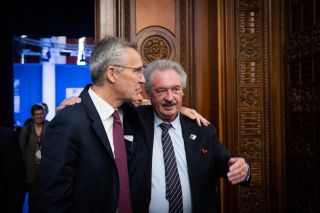 (left to right) Jens Stoltenberg, NATO Secretary General;  Jan Asselborn, Minister of Foreign Affairs and European Affairs