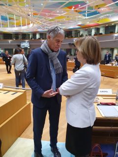 Catherine De Bolle, executive director Europol, avec Henri Kox, ministre de la SÃ©curitÃ© intÃ©rieure 