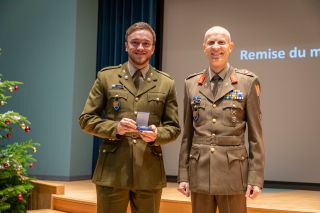 (à droite) général Steve Thull, chef d'état-major de l'armée luxembourgeoise