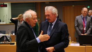 (fr. l. to r.) Josepp Borrell, EU High Representative for Foreign Affairs and Security Policy; Jean Asselborn, Minister of Foreign and European Affairs
