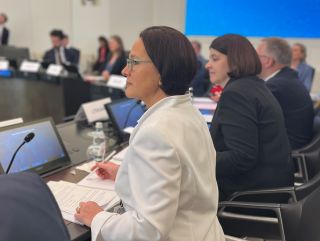 Yuriko Backes, ministre des Finances à la réunion ministérielle EU+