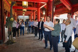 Visit to the Temple of Literature (Văn Miếu) with the Prime Minister of the Socialist Republic of Vietnam, Phạm Minh Chính