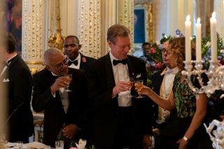 Dîner de gala offert par LL.AA.RR. le Grand-Duc et la Grande- Duchesse en l'honneur du couple présidentiel, en présence de S.A.R. le Grand-Duc héritier – Toast