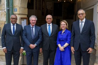 Lunch hosted by the Minister of Foreign and European Affairs, Jean Asselborn, in honour of the Ministers of the Republic of Cabo Verde in the presence of Corinne Cahen, Minister for Family and Integration, Minister for the Greater Region