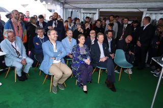Xavier Bettel soutient les professionnels du cinéma au 76e Festival de Cannes en présence de LL.AA.RR. le Grand-Duc et la Grande-Duchesse (22.05.2023)
