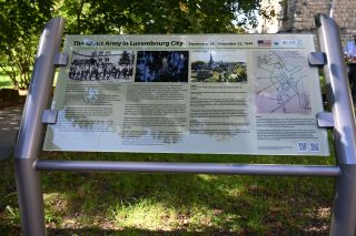 Enthüllung des Denkmals der "Ghost Army" in Limpertsberg 