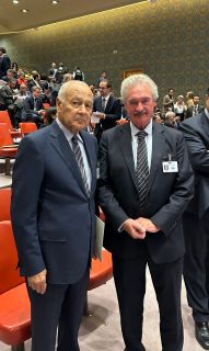 Ahmed Aboul Gheit, Secrétaire général de la Ligue arabe; Jean Asselborn, ministre des Affaires étrangères et européennes