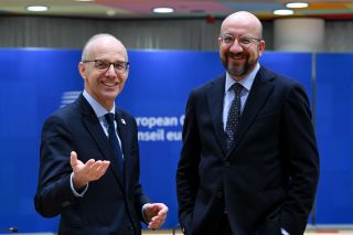 (fr. l. to r.) Luc Frieden, Prime Minister; Charles Michel, President of the European Council