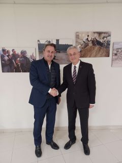 Xavier Bettel, Minister for Foreign Affairs and Foreign Trade, Minister for Development Cooperation and Humanitarian Affairs ; Mustafa Barghouti, President of the Palestinian Medical Relief Society