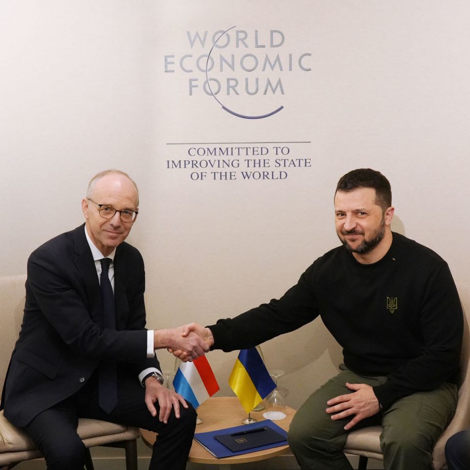 Entrevue de Luc Frieden, Premier ministre, avec  Volodymyr Zelensky, président de l'Ukraine