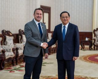 (from l. to r.) Xavier Bettel, Minister for Foreign Affairs and Foreign Trade, Minister for Development Cooperation and Humanitarian Affairs; Prime Minister of Laos, Sonexay Siphandone;
