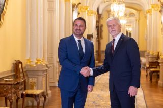 (fr. l. to r.) Xavier Bettel, Minister for Foreign Affairs and Foreign Trade, Minister for Development Cooperation and Humanitarian Affairs ; Petr Pavel, President of the Czech Republic