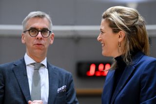 (de g. à dr.) Léon GLODEN (Minister for Home Affairs, Luxembourg), Annelies VERLINDEN (Minister for the Interior and Institutional Reforms, Belgium