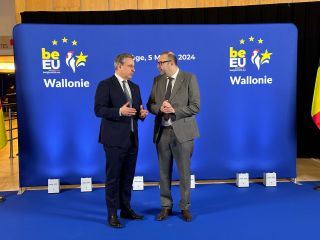 (fr. l. to r.) Christophe Collignon, Walloon Minister for Housing, Local Authorities and Urban Affairs; Claude Meisch, Minister for Housing and Spatial Planning