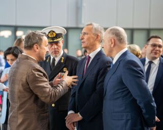 (fr. l. to r.) Xavier Bettel, minister for Foreign Affairs and Foreign Trade, minister for Development Cooperation and Humanitarian Affairs; Jens Stoltenberg, secretary general of NATO