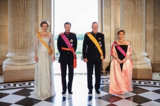 (from left to right) HM the Queen of the Belgians; HRH the Grand Duke; HM the King of Belgians; HRH the Grand Duchess